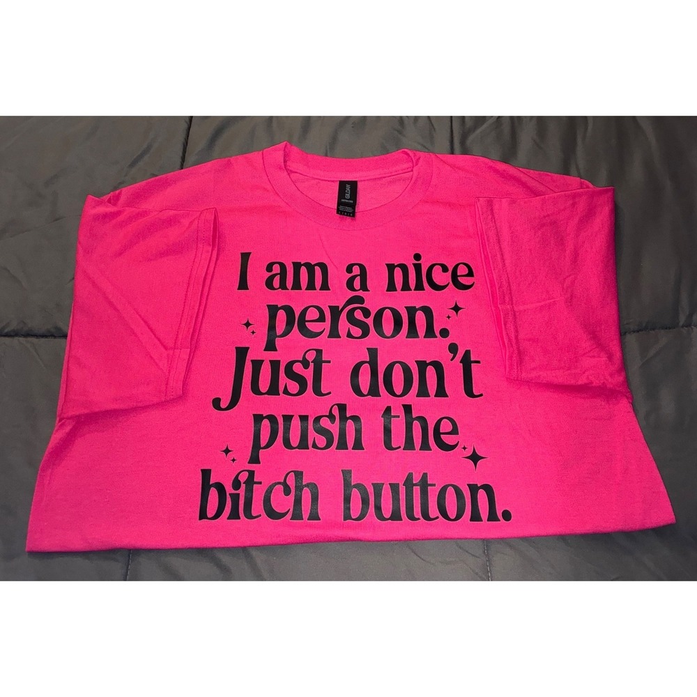 Women's "I am a nice person" graphic t-shirt